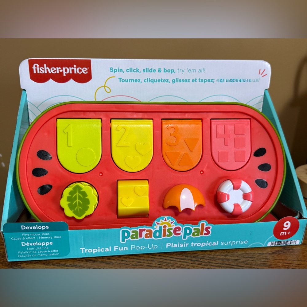 Fisher-Price Paradise Pals Tropical Fun Pop-Up Learning Factory Packaging NIB